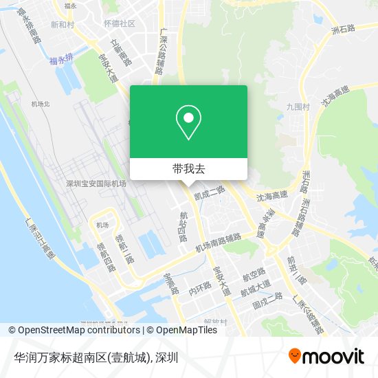华润万家标超南区(壹航城)地图