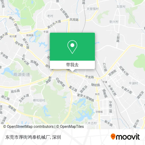 东莞市厚街鸿泰机械厂地图