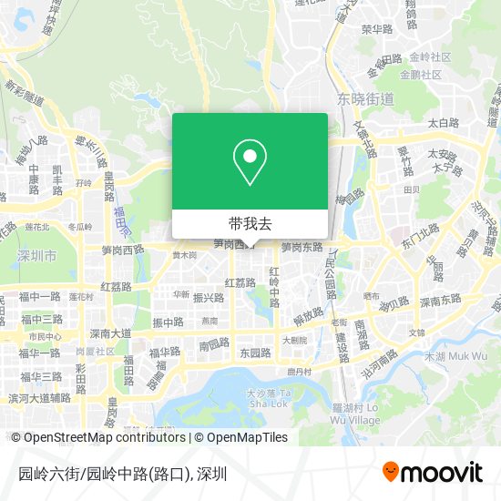 园岭六街/园岭中路(路口)地图