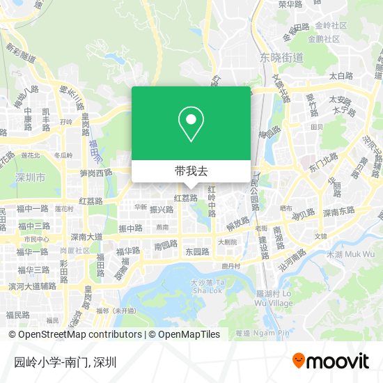 园岭小学-南门地图