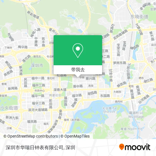 深圳市华瑞日钟表有限公司地图