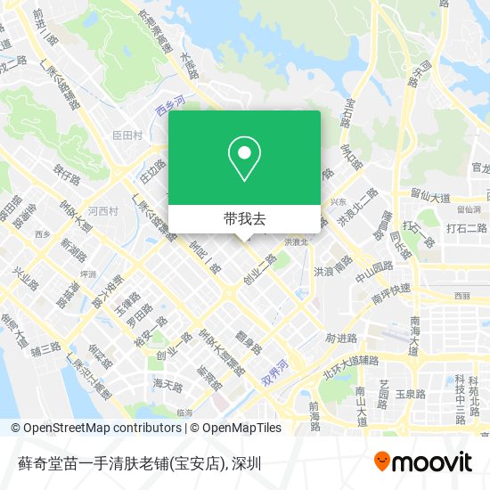 藓奇堂苗一手清肤老铺(宝安店)地图