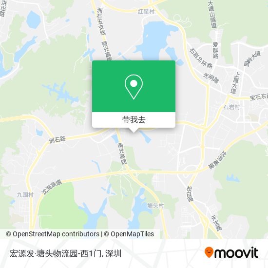 宏源发·塘头物流园-西1门地图