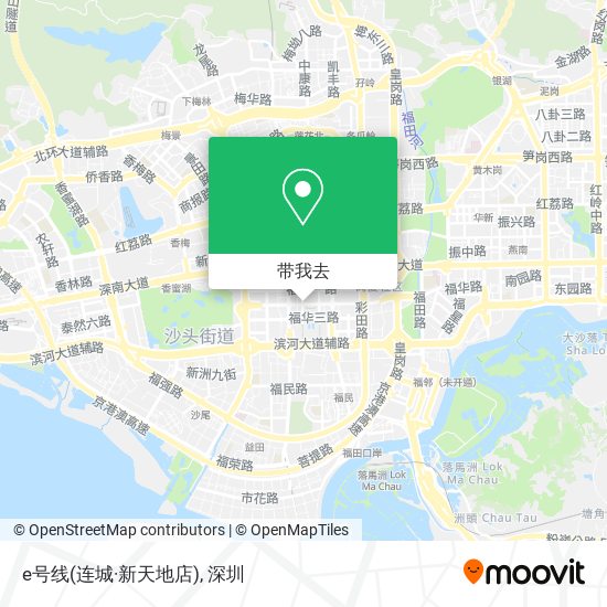 e号线(连城·新天地店)地图