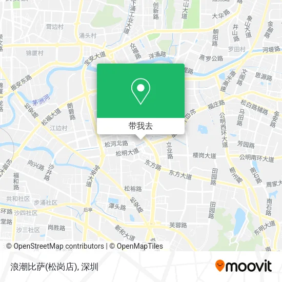 浪潮比萨(松岗店)地图