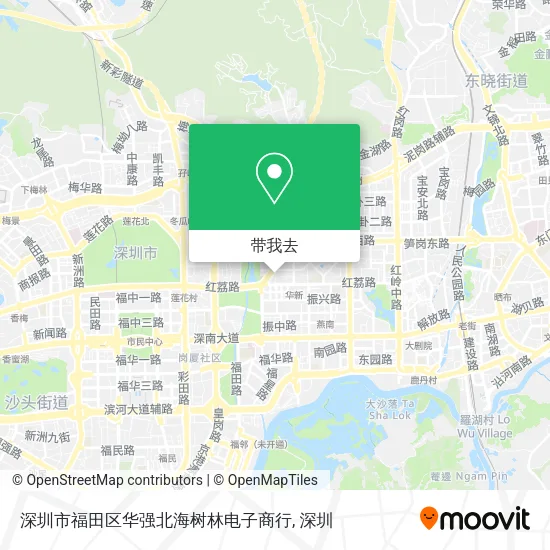 深圳市福田区华强北海树林电子商行地图