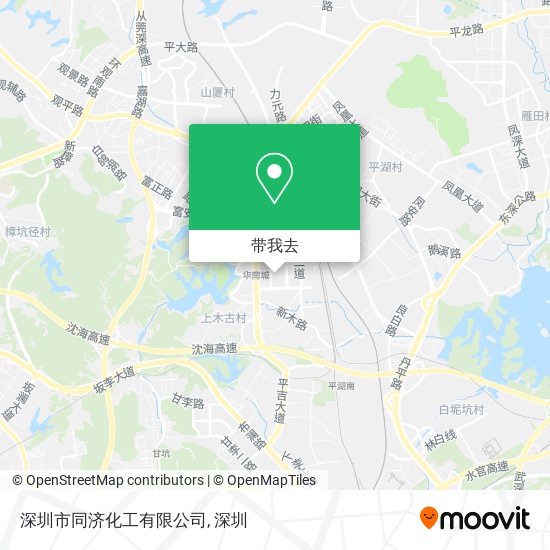 深圳市同济化工有限公司地图