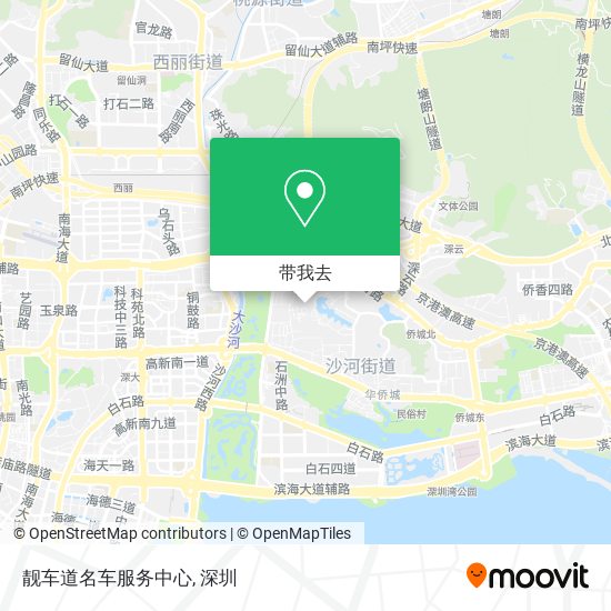 靓车道名车服务中心地图