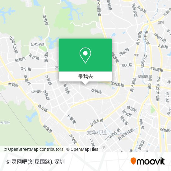 剑灵网吧(刘屋围路)地图