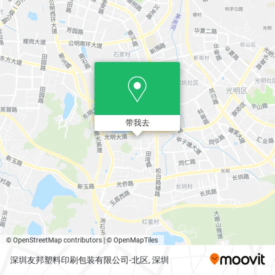 深圳友邦塑料印刷包装有限公司-北区地图