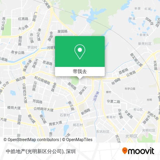中皓地产(光明新区分公司)地图
