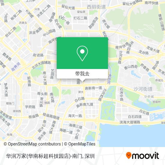 华润万家(华南标超科技园店)-南门地图