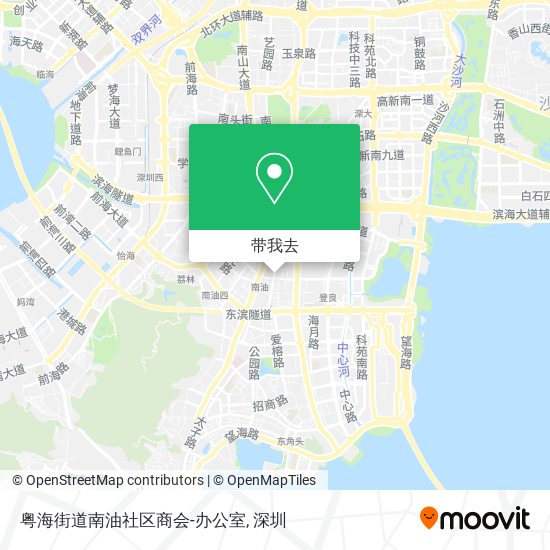 粤海街道南油社区商会-办公室地图