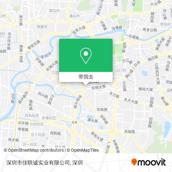 深圳市佳联诚实业有限公司地图