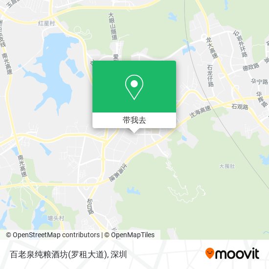 百老泉纯粮酒坊(罗租大道)地图