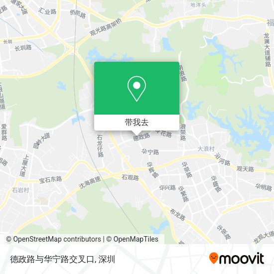 德政路与华宁路交叉口地图