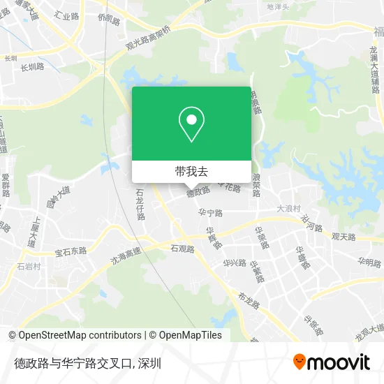 德政路与华宁路交叉口地图