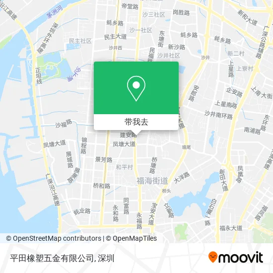 平田橡塑五金有限公司地图