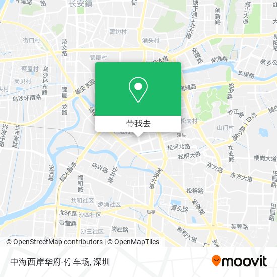 中海西岸华府-停车场地图