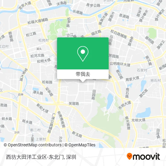 西坊大田洋工业区-东北门地图