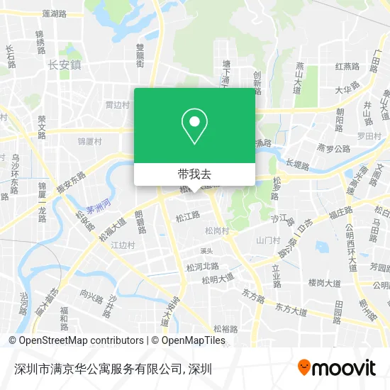 深圳市满京华公寓服务有限公司地图