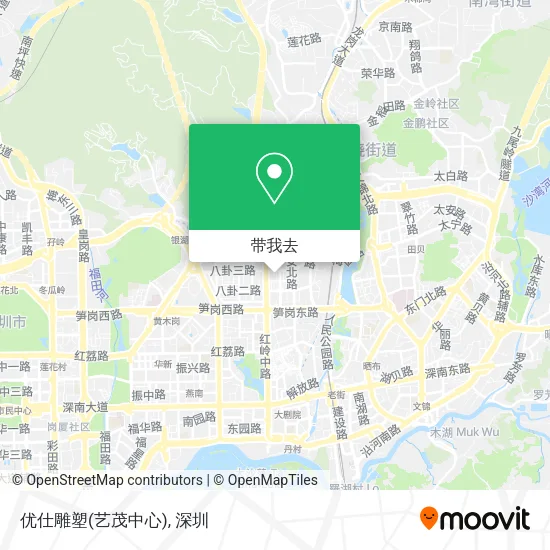 优仕雕塑(艺茂中心)地图
