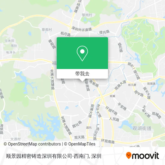 顺景园精密铸造深圳有限公司-西南门地图