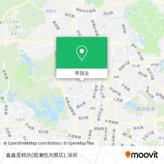 鑫鑫蛋糕坊(观澜悦兴围店)地图