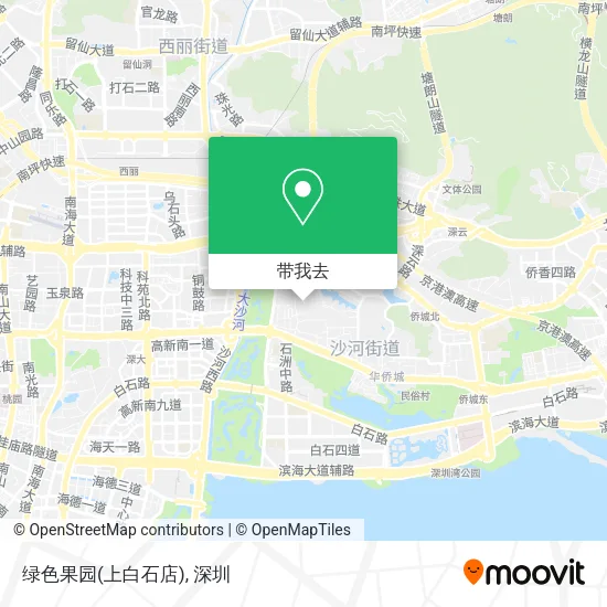 绿色果园(上白石店)地图