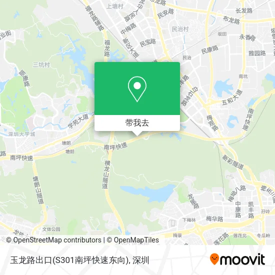 玉龙路出口(S301南坪快速东向)地图