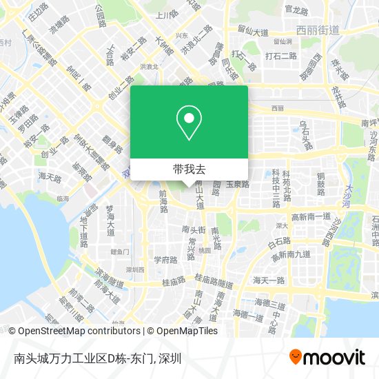 南头城万力工业区D栋-东门地图