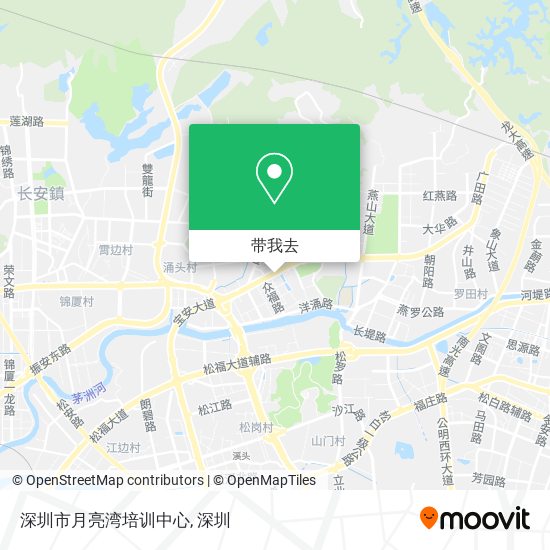 深圳市月亮湾培训中心地图