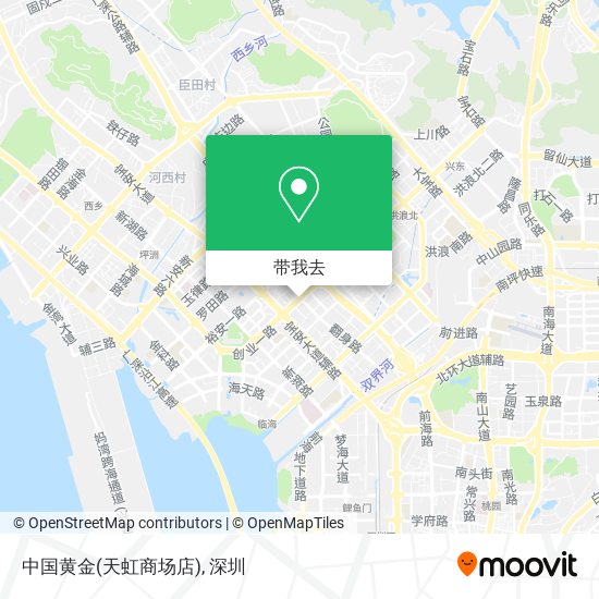 中国黄金(天虹商场店)地图