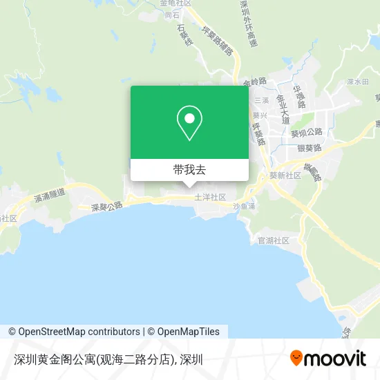 深圳黄金阁公寓(观海二路分店)地图