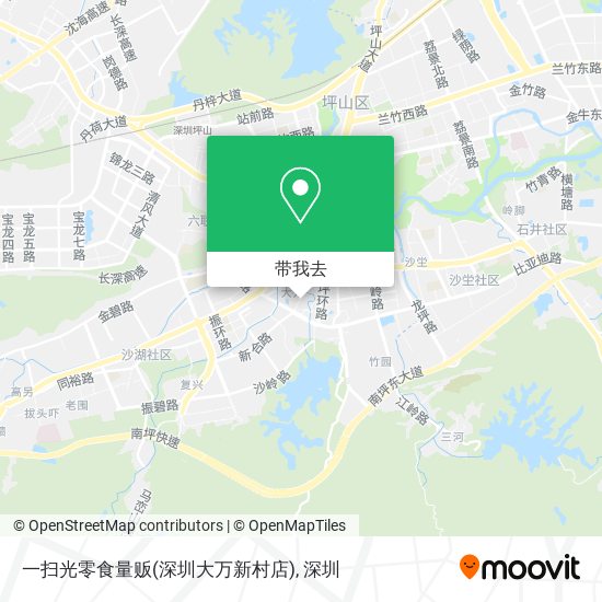 一扫光零食量贩(深圳大万新村店)地图