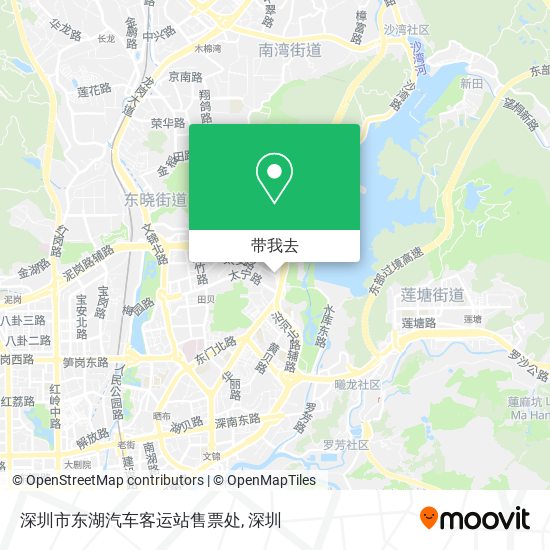 深圳市东湖汽车客运站售票处地图