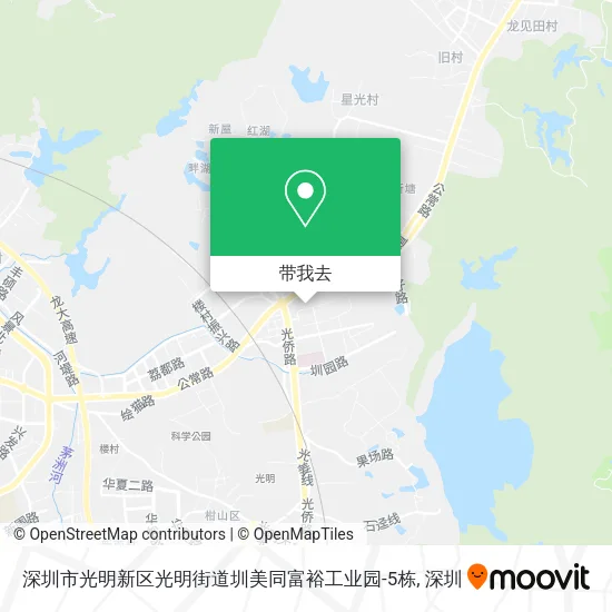 深圳市光明新区光明街道圳美同富裕工业园-5栋地图