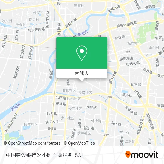中国建设银行24小时自助服务地图