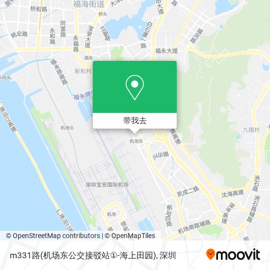 m331路(机场东公交接驳站①-海上田园)地图