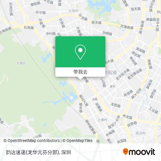 韵达速递(龙华元芬分部)地图