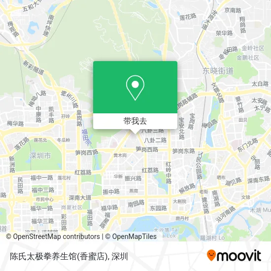 陈氏太极拳养生馆(香蜜店)地图