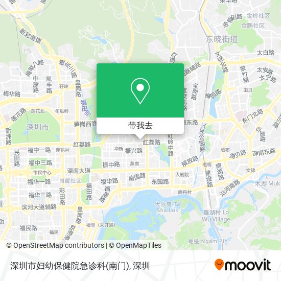 深圳市妇幼保健院急诊科(南门)地图