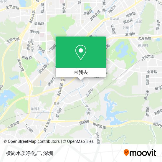 横岗水质净化厂地图
