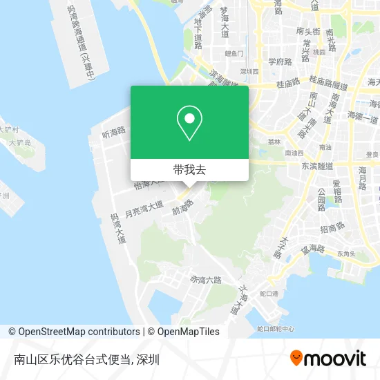 南山区乐优谷台式便当地图