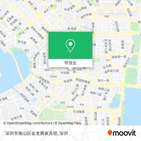 深圳市南山区金龙腾家具馆地图