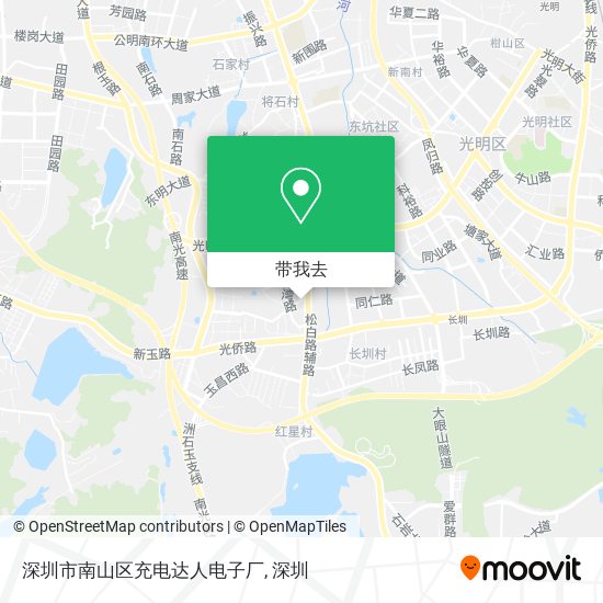 深圳市南山区充电达人电子厂地图