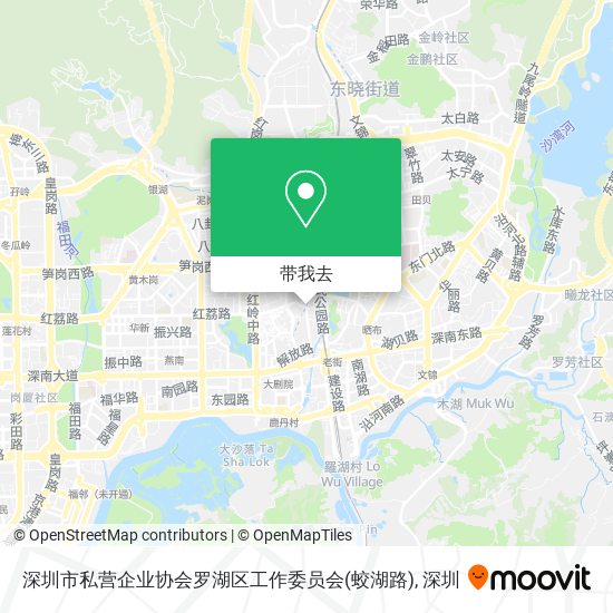 深圳市私营企业协会罗湖区工作委员会(蛟湖路)地图