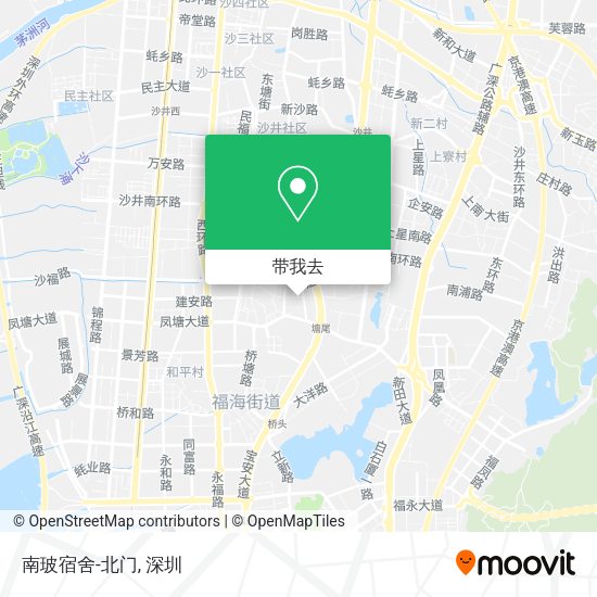 南玻宿舍-北门地图