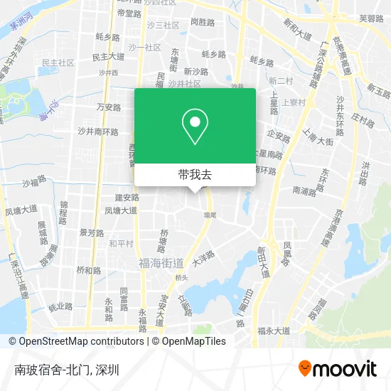 南玻宿舍-北门地图
