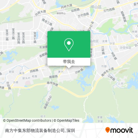 南方中集东部物流装备制造公司地图